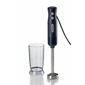 Ariete 601 Hand Blender Breakfast, Frullatore a immersione, 700 W, 2 velocità, Lama in acciaio inox, Gamba removibile, Bicchiere trasparente, Black 2