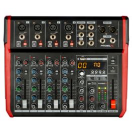 Proel PLAYMIX8 mixer audio 8 canali con effetti voce, ingresso USB e modulo Bluetooth integrato. 3