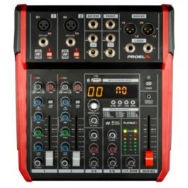 Proel PLAYMIX6 mixer audio 6 canali con effetti voce, ingresso USB e modulo Bluetooth integrato. 3