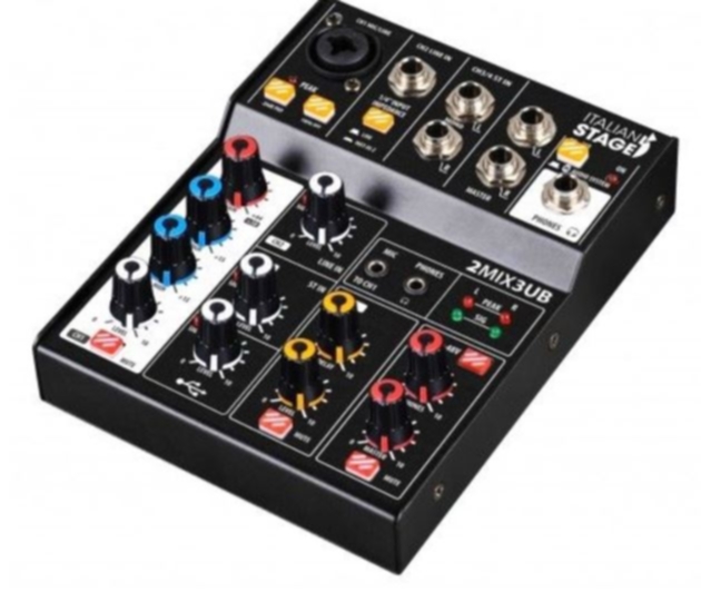 Proel Mixer audio stereo con interfaccia usb e Bluetooth - IS2MIX3UB
