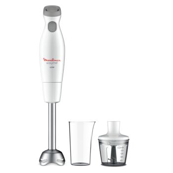 Moulinex DD4521 Easychef, Mixer ad Immersione 2in1, con Bicchiere da 800 ml e Accessorio Tritatutto da 500 ml, 2 Impostazioni di Velocità, Facile da Pulire, Potenza 450 W 2