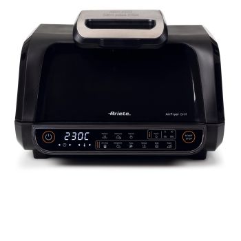 Ariete 4635 Air Fryer Grill, Friggitrice ad aria e Griglia, Bistecchiera,1700W, Capacità 8L, Friggi e Griglia, 8 funzioni di cottura, Timer, Black 2
