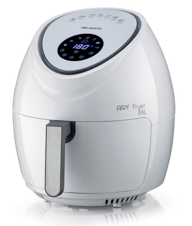 Ariete 4618, Airy Fryer XXL, Friggitrice ad Aria, 5,5 Litri, Frigge Senza Olio 2,5 kg di Patatine, 1800 Watt, White