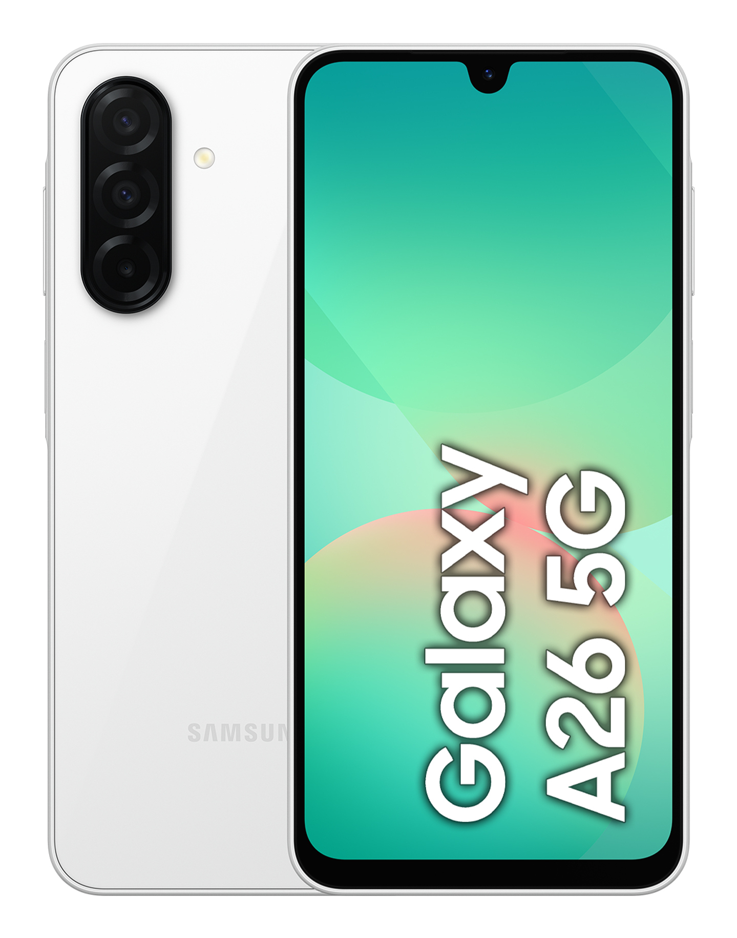 Samsung Galaxy A26 5G, Smartphone with Smart Features, Display Super AMOLED 6.7”, 6GB RAM, 128GB, Battery 5.000 mAh, Expandable Storage, White