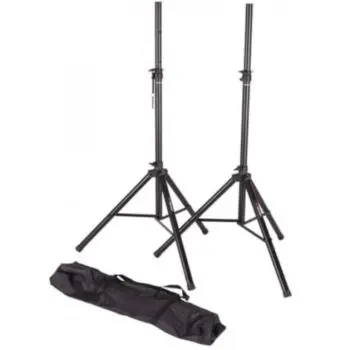 Proel Coppia di supporti in acciao per sostenere casse acustiche monitor speakers con borsa per trasporto - FREE180KITV2 4