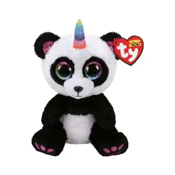 Beanie Boos 15Cm Paris (Panda Con Corno Arcobaleno) 4